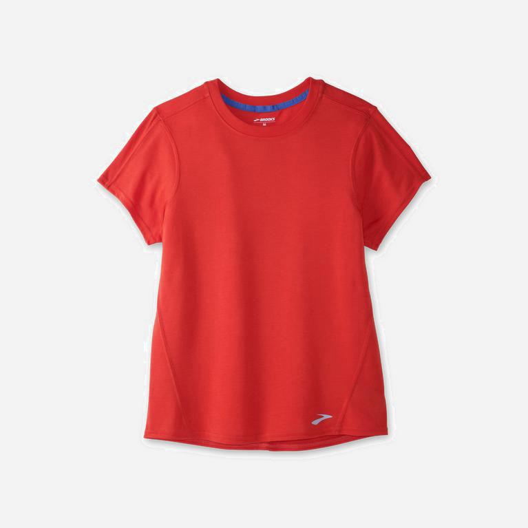 Brooks Distance - Camisetas Manga Corta Mujer - Rojas (NYAT-65813)